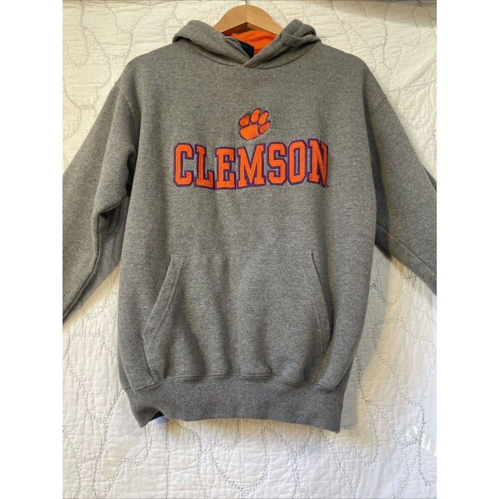 Clemson OVB Embroidered Hoodie LG! Lined  Adjustable Hood VINTAGE!